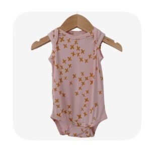 SpearmintLove Sleeveless Bodysuit and Bloomers Pink and Gold